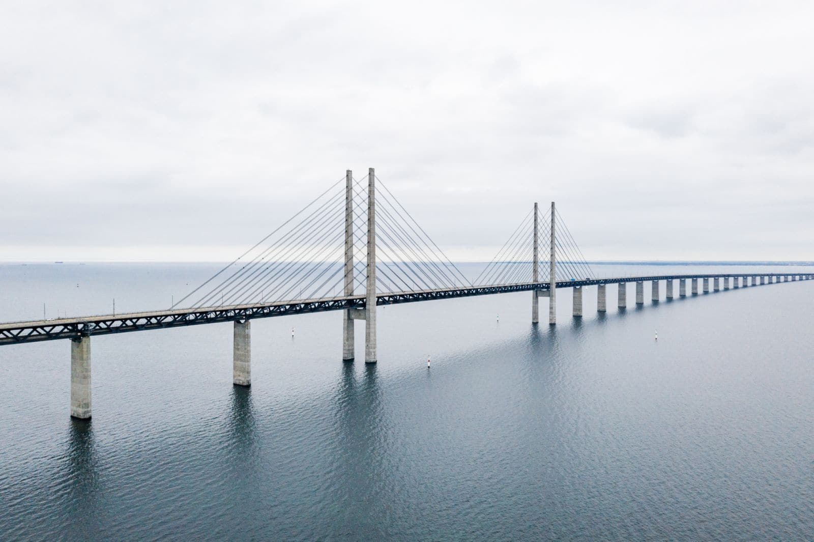Öresundsbron mellan Malmö och Köpenhamn